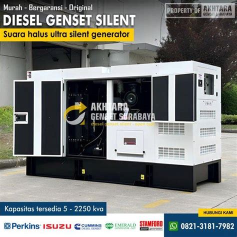 Jual Genset Isuzu Silent 50 Kva Di Lapak Distributor Genset Surabaya