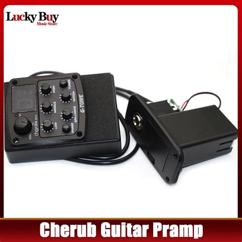 Cherub G Tone GT 3 EQ Equalizer Acoustic Guitar Preamp Piezo Pickup LCD