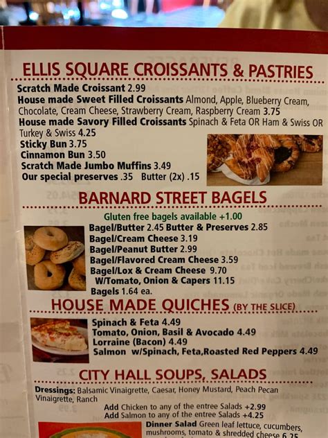 Menu At Goose Feathers Cafe And Bakery Savannah