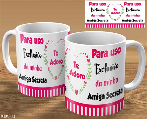 Caneca Personalizada Presente Amiga Secreta Uso Exclusivo Elo7