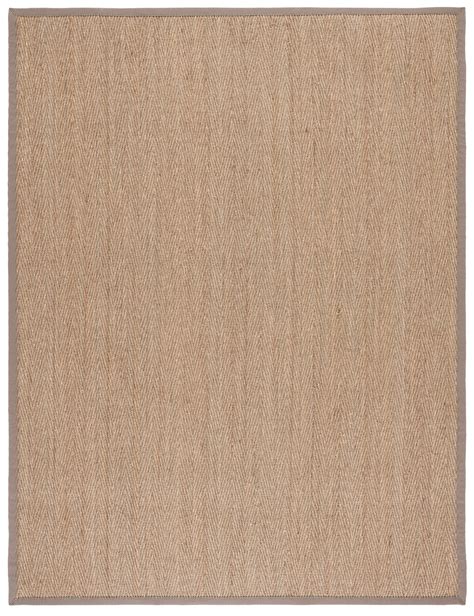 Safavieh Natural Fiber Maisy Border Seagrass Area Rug Natural Grey