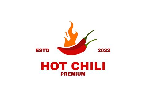 Flat Hot Chili Icon Logo Design Illustration Vector Template Vector Art At Vecteezy
