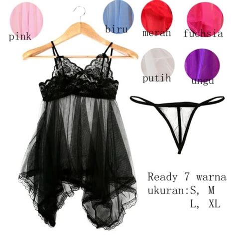 Jual Lingerie Sexy G String Baju Tidur Cute Babydoll A125 Ungu S Jakarta Utara Dezenna