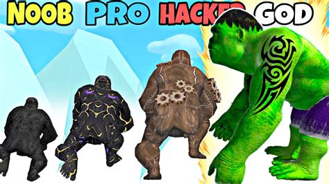 NOOB Vs PRO Vs HACKER Vs GOD In Dino Evolution Run 3D New Content