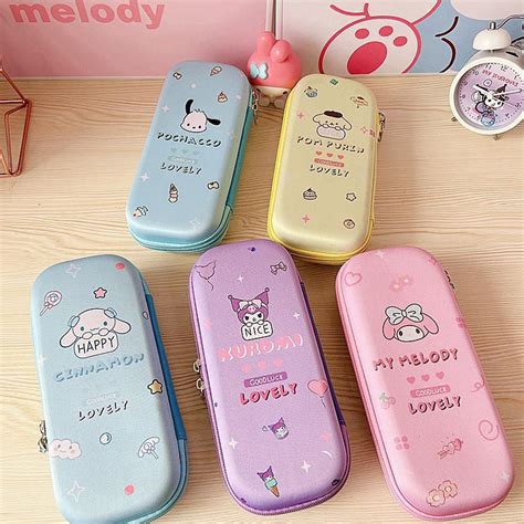 Jual Tempat Pensil Sanrio Premium Kotak Pensil Case Zipper Banyak Sekat