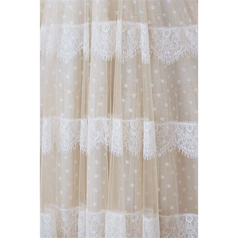 Rochie De Mireasa Lunga Din Dantela Si Tul Alb Cu Nude Eva Emag Ro