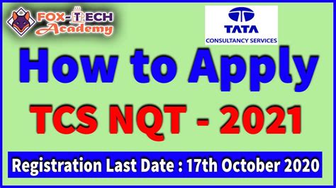 How To Apply Tcs Nqt Registration Process Of Tcs Nqt Tcs Nqt