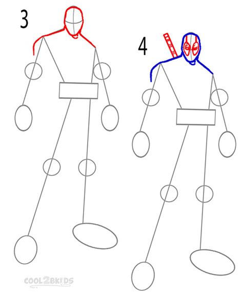 How To Draw Deadpool Step By Step Pictures