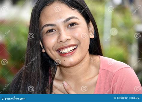 Attractive Filipina Female Smiling Stock Image Image Of Philippines