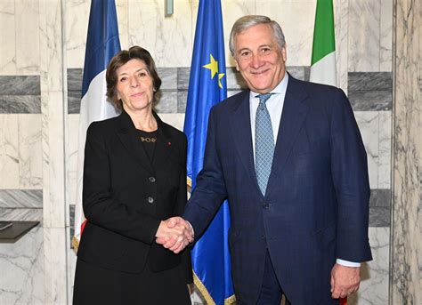 Incontro Tra Il Ministro Tajani E La Ministra Francese Colonna