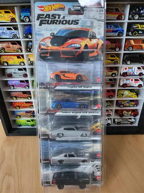 Hot Wheels Premium Fast And Furious Fast Superstars Set Hobbies Toys