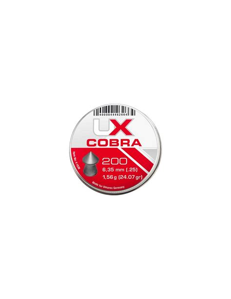 BOITE 200 PLOMBS UX COBRA POINTUS 6 35 MM 1 56G 4 1938