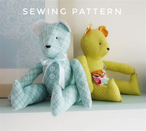 Teddy Bear Sewing Pattern By Lillyblossom Make Your Own Cute Jointed