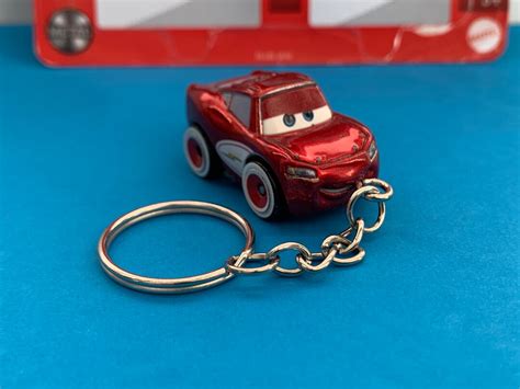 Hot Wheels Mattel 06 Cars Movie Lightning Mcqueen Rust Eze 95 Mini Racers Keychain Etsy