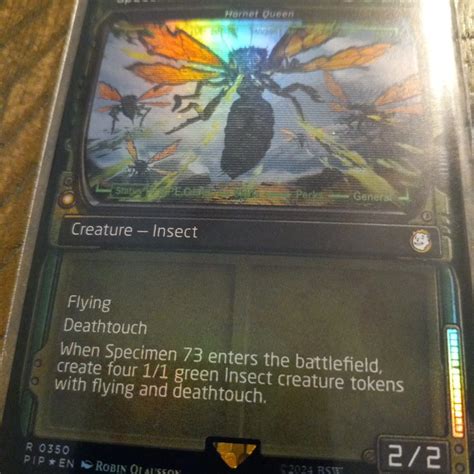 Mtg Fallout Showcase Foil Specimen 73 Hornet Queen · Whatnot Buy