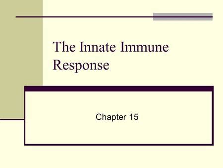 Chapter 14 Innate Immune System Overview Of Immune Defenses First