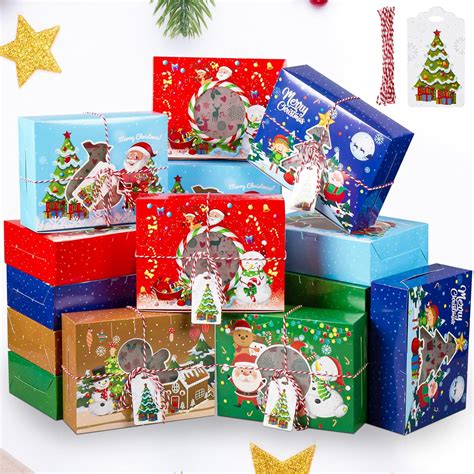 Amazon Zhanmai 50 Pack Christmas Gift Boxes With 50 Pcs Wax Paper