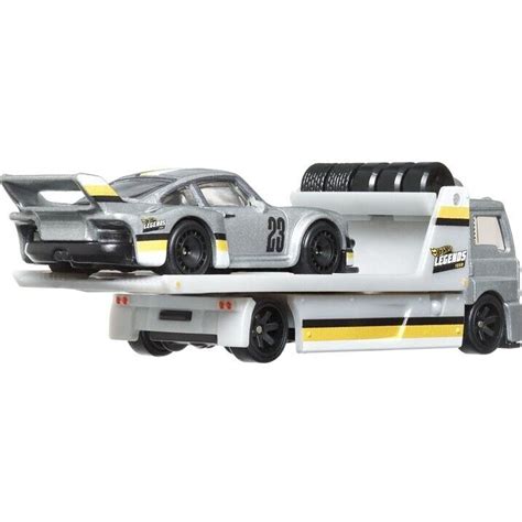 Hot Wheels Premium Legends Transport Hauler And Toy