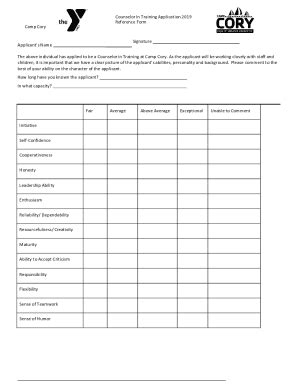 Fillable Online Cit Application Reference Form Fax Email Print