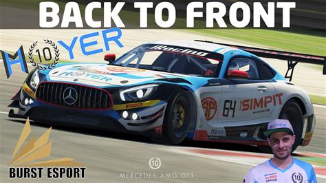 Back To Front Challenge IRacing VRS GT Sprint Mercedes AMG GT3 At