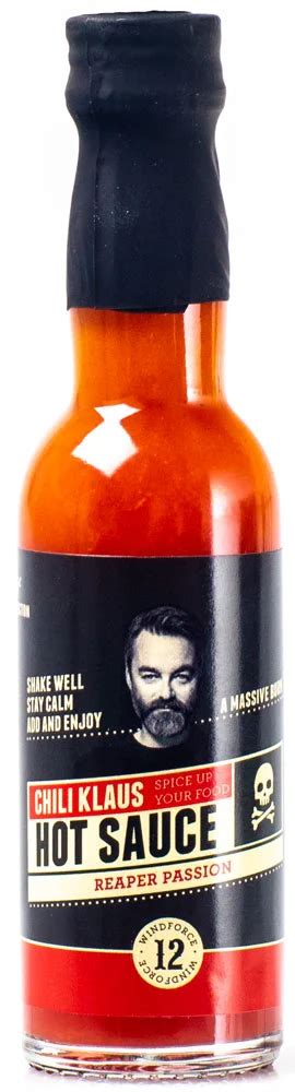 Reaper Passion Hot Sauce Vindstyrka 12 Chili Klaus