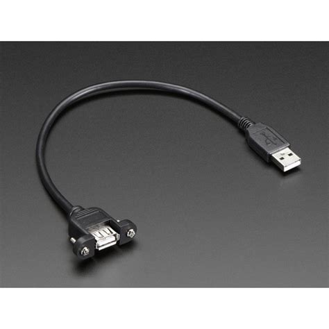 Cable Usb A Femelle A Male Pour Montage Panneau Boutique Semageek