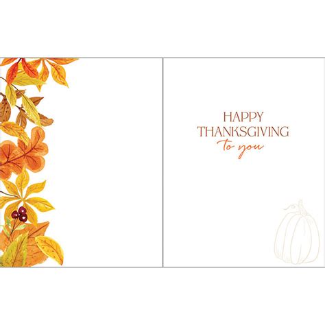 Thanksgiving card 3 pack - Leaf Border – Gina B Designs