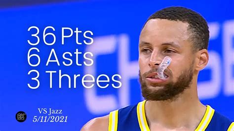 Stephen Curry 36 Pts 6 Asts 3 Threes Vs Jazz FULL Highlights YouTube