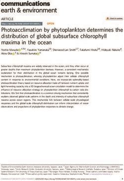 Photoacclimation By Phytoplankton Determines The Distribution Of Global