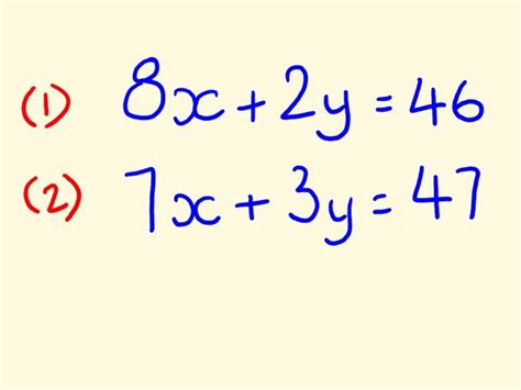 Simultaneous Equation Examples And Answers Tessshebaylo