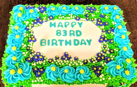 83rd Birthday Cake | 83rd birthday, 83rd birthday gift ideas, Birthday cake