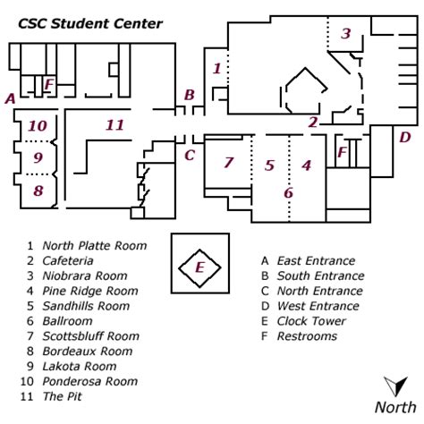 Student Center Floor Plan | Chadron State College