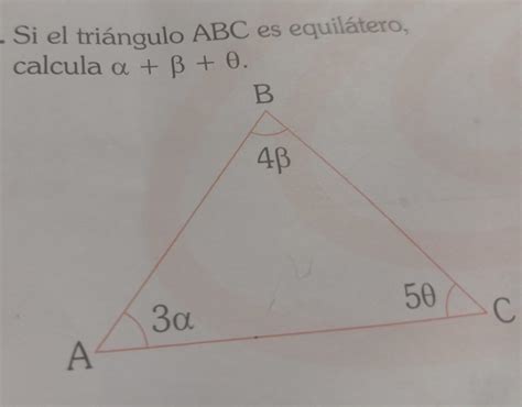 Si El Tri Ngulo Abc Es Equil Tero Calcula Brainly Lat