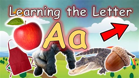 The Letter Aa Long ă And Short ā Sound Words That Start With The Letter Aa Phonics Youtube