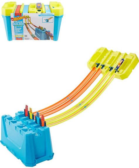 Mattel Hot Wheels Track Builder Super Sjezd Dr Ha S Aut Kem V Boxu D Tsk Hra Ka Hra Ky Uff Cz