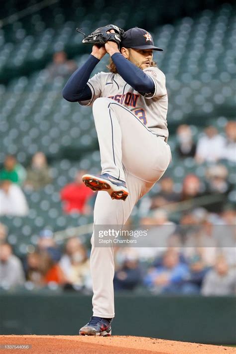 Lance McCullers Jr. #43 of the Houston Astros pitches against the... in ...