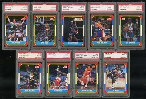 1986 Fleer Basketball COMPLETE PSA 9 SET Olajuwon Bird Michael Jordan