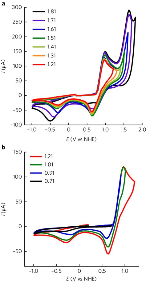 Cyclic Voltammograms At 100 Mv S 1 For Mn 12 Dh In Deoxygenated 01 M Download Scientific