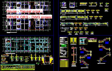 Proje Sitesi Ah Ap Kaplama D Autocad Projesi