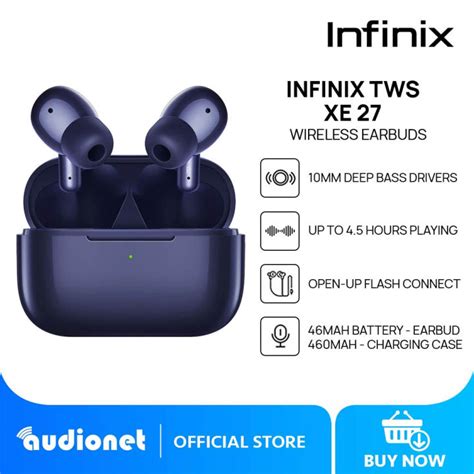 Infinix Tws Xe Wireless Earbuds Active Noise Cancellation Ms