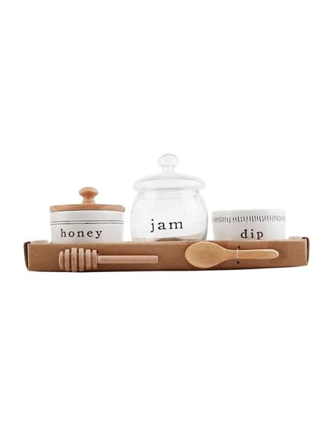 Mud Pie Charcuterie Accessories Set For Honey Jam And Dip Digs N Gifts