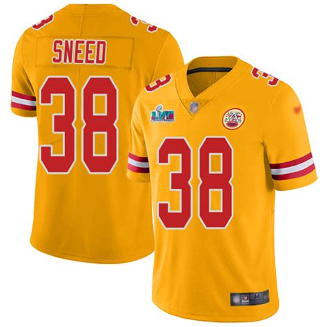 Chiefs #38 L’Jarius Sneed Gold Super Bowl Lvii Patch Men’S Stitched Nfl Limited Inverted Legend ...