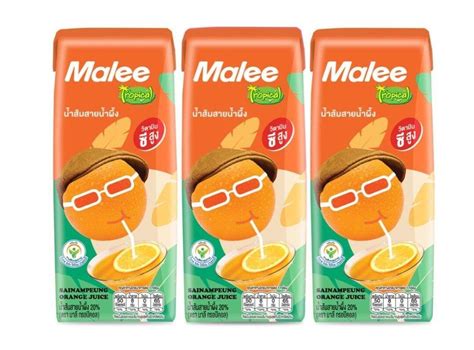 Malee Fruit Juice Ml X Packs Orange Passion Fruit Lychee