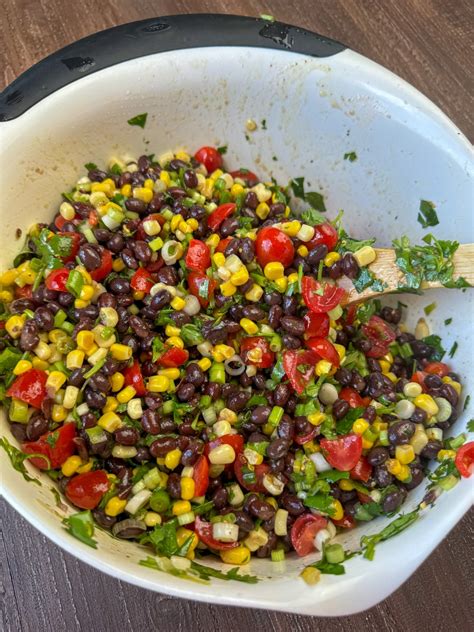 Black Bean Salad For A Crowd - Plowing Through Life