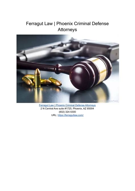 Ppt Ferragut Law Phoenix Criminal Defense Attorneys 1 Powerpoint