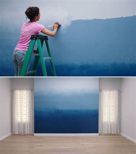 Adding The Ombre Effect To An Accent Wall Is A Great Way To Introduce Your Own Personal Color To