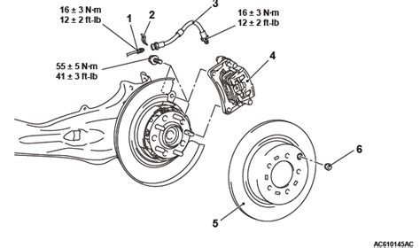 Mitsubishi Outlander Rear Disc Brake Assembly Basic Brake