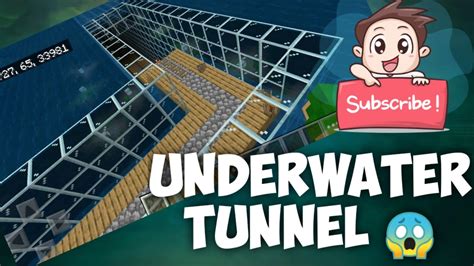 Minecraft Underwater Tunnel Youtube