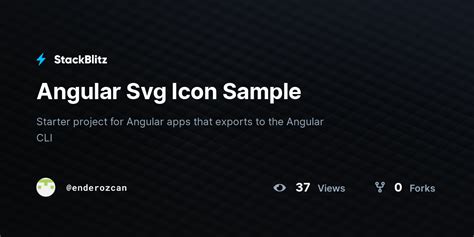 Angular Svg Icon Sample StackBlitz