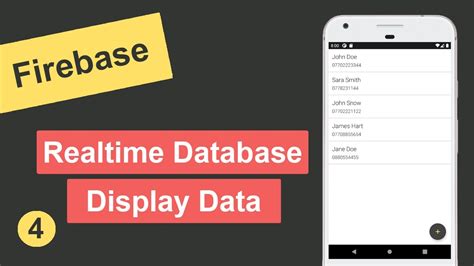 Display Data From Firebase Realtime Database In Android Studio